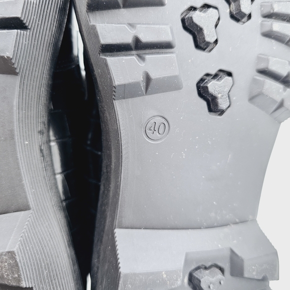 Lulus Maysie Black Crocodile Embossed Flatform Loafers Chunky Academia - Picture 11 of 12